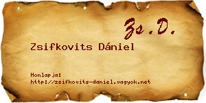 Zsifkovits Dániel névjegykártya